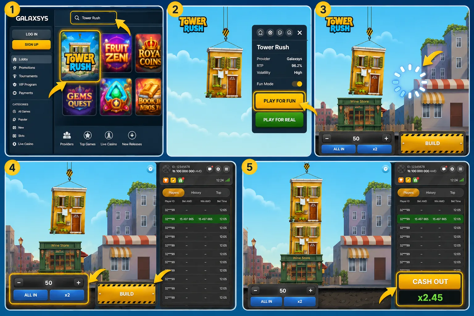 Demo how to play